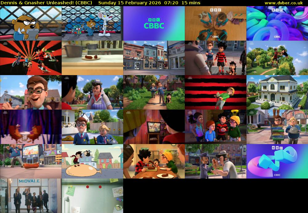 Dennis & Gnasher Unleashed! (CBBC) Sunday 15 February 2026 07:20 - 07:35