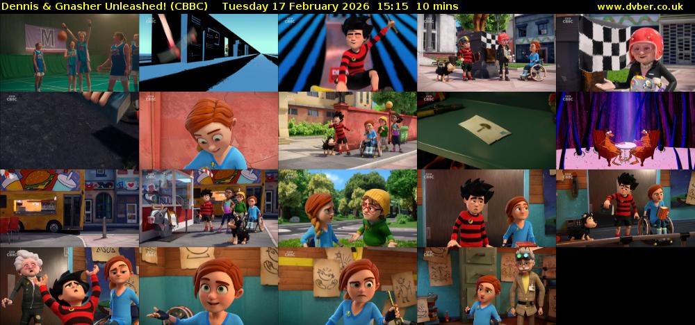 Dennis & Gnasher Unleashed! (CBBC) Tuesday 17 February 2026 15:15 - 15:25