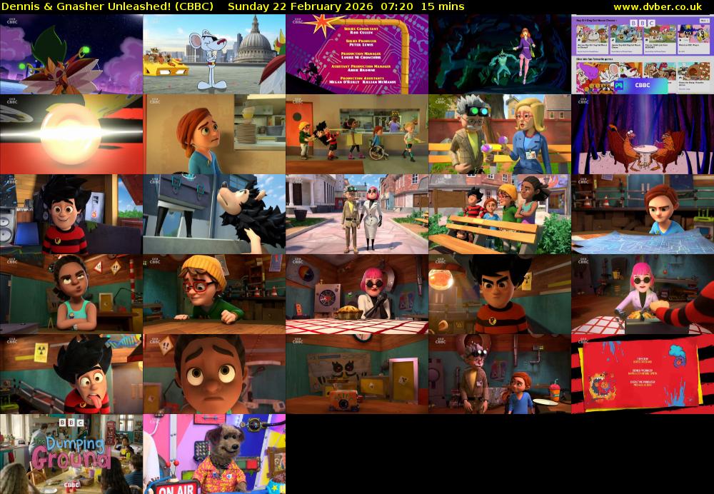 Dennis & Gnasher Unleashed! (CBBC) Sunday 22 February 2026 07:20 - 07:35