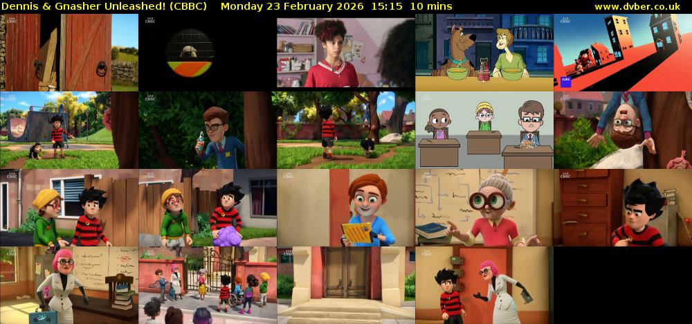 Dennis & Gnasher Unleashed! (CBBC) Monday 23 February 2026 15:15 - 15:25