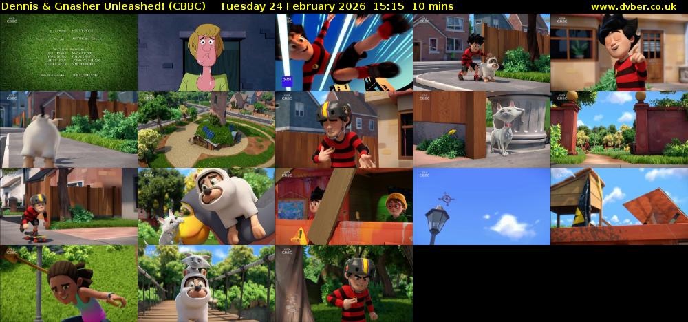 Dennis & Gnasher Unleashed! (CBBC) Tuesday 24 February 2026 15:15 - 15:25