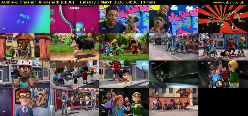 Dennis & Gnasher Unleashed! (CBBC) Tuesday 3 March 2026 08:30 - 08:40