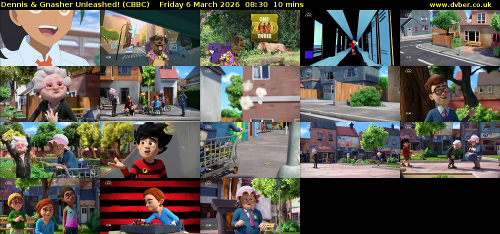Dennis & Gnasher Unleashed! (CBBC) Friday 6 March 2026 08:30 - 08:40