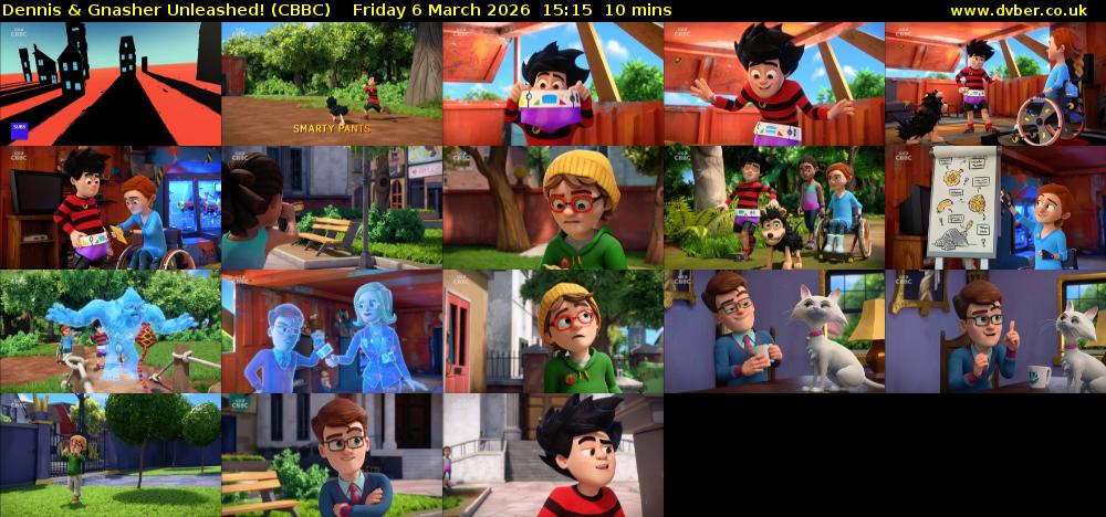 Dennis & Gnasher Unleashed! (CBBC) Friday 6 March 2026 15:15 - 15:25