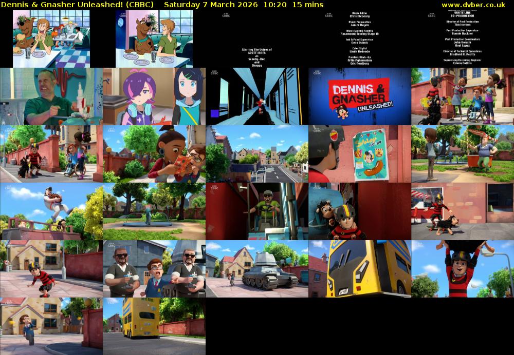 Dennis & Gnasher Unleashed! (CBBC) Saturday 7 March 2026 10:20 - 10:35