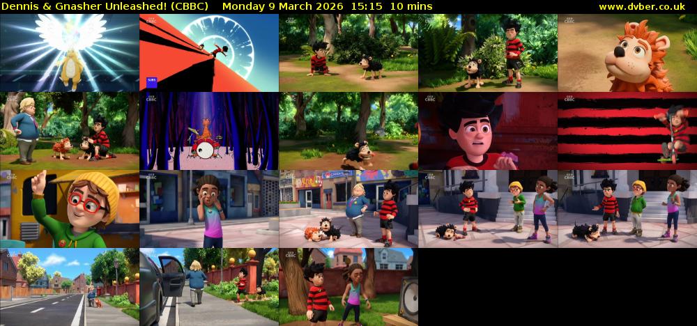 Dennis & Gnasher Unleashed! (CBBC) Monday 9 March 2026 15:15 - 15:25
