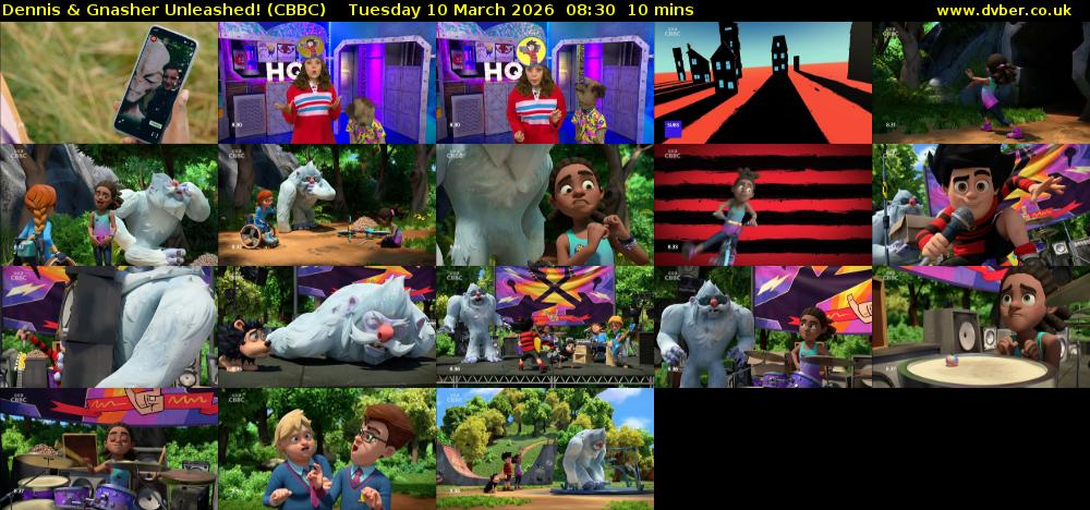 Dennis & Gnasher Unleashed! (CBBC) Tuesday 10 March 2026 08:30 - 08:40