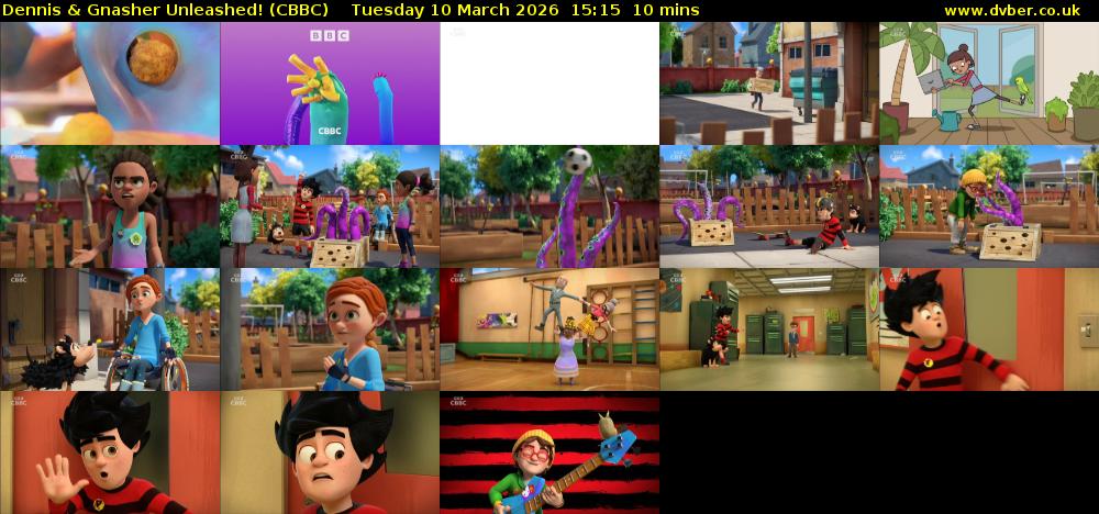 Dennis & Gnasher Unleashed! (CBBC) Tuesday 10 March 2026 15:15 - 15:25