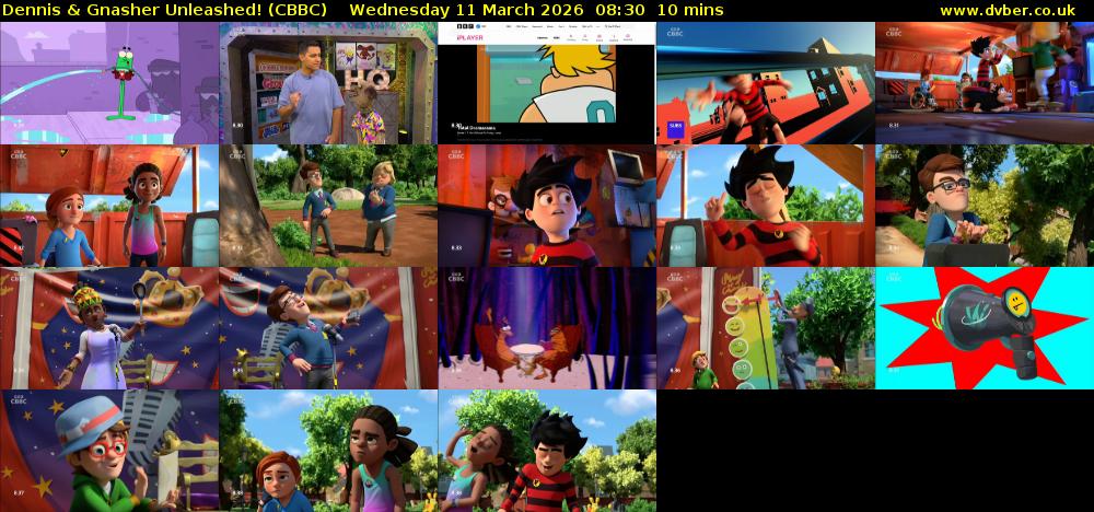 Dennis & Gnasher Unleashed! (CBBC) Wednesday 11 March 2026 08:30 - 08:40