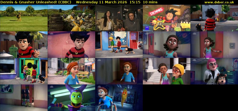 Dennis & Gnasher Unleashed! (CBBC) Wednesday 11 March 2026 15:15 - 15:25