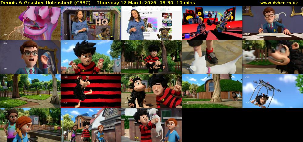 Dennis & Gnasher Unleashed! (CBBC) Thursday 12 March 2026 08:30 - 08:40