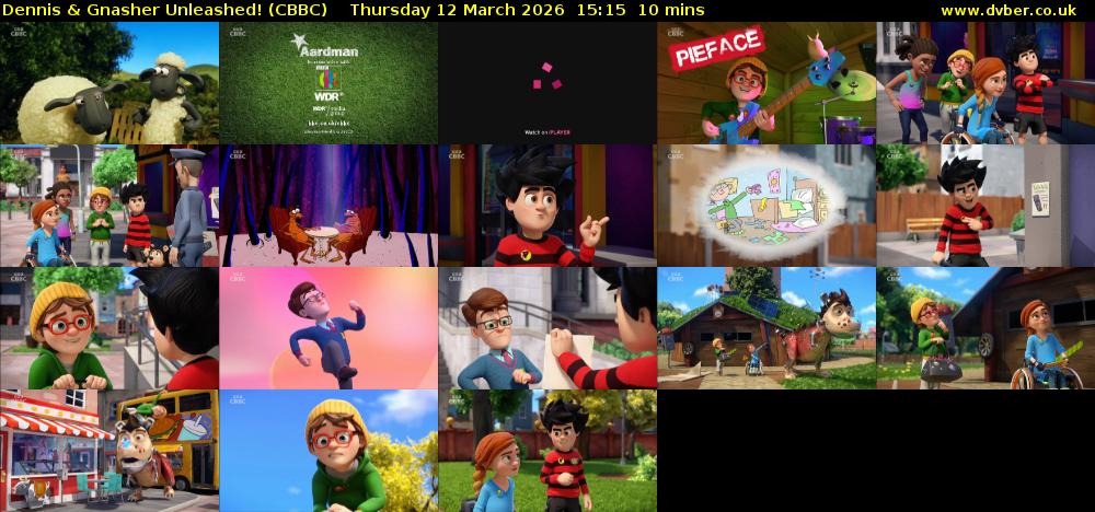 Dennis & Gnasher Unleashed! (CBBC) Thursday 12 March 2026 15:15 - 15:25
