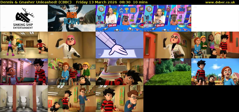 Dennis & Gnasher Unleashed! (CBBC) Friday 13 March 2026 08:30 - 08:40