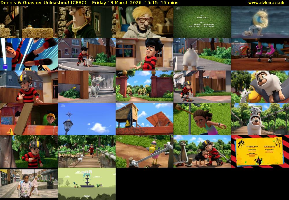 Dennis & Gnasher Unleashed! (CBBC) Friday 13 March 2026 15:15 - 15:30