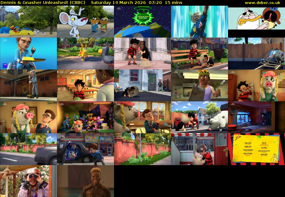 Dennis & Gnasher Unleashed! (CBBC) Saturday 14 March 2026 07:20 - 07:35