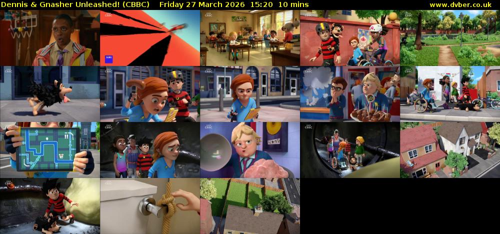 Dennis & Gnasher Unleashed! (CBBC) Friday 27 March 2026 15:20 - 15:30