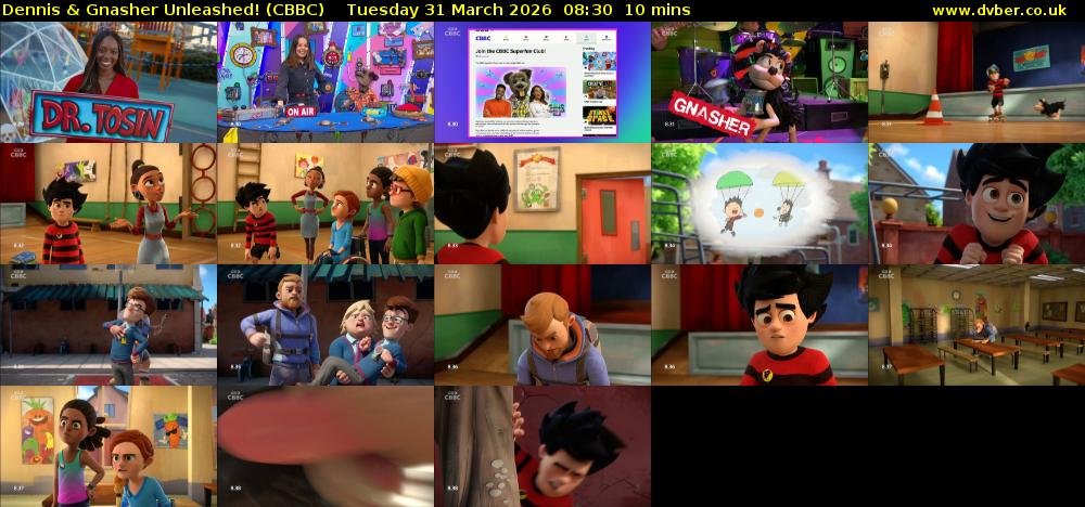 Dennis & Gnasher Unleashed! (CBBC) Tuesday 31 March 2026 08:30 - 08:40