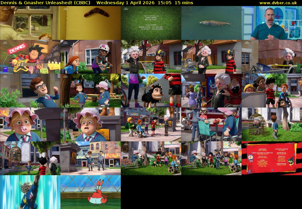 Dennis & Gnasher Unleashed! (CBBC) Wednesday 1 April 2026 15:05 - 15:20