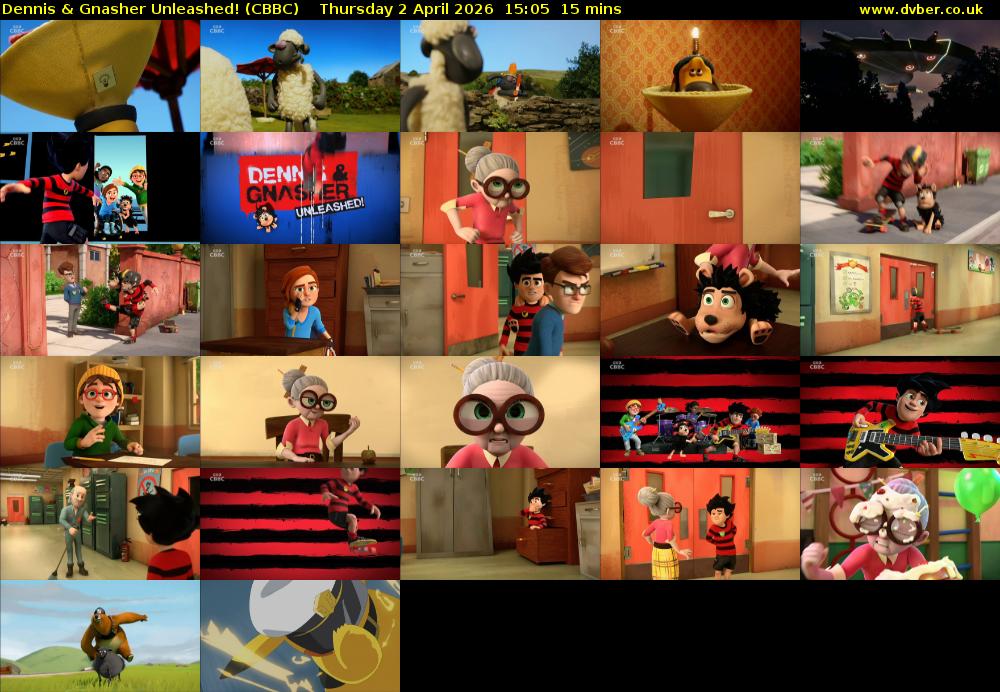 Dennis & Gnasher Unleashed! (CBBC) Thursday 2 April 2026 15:05 - 15:20