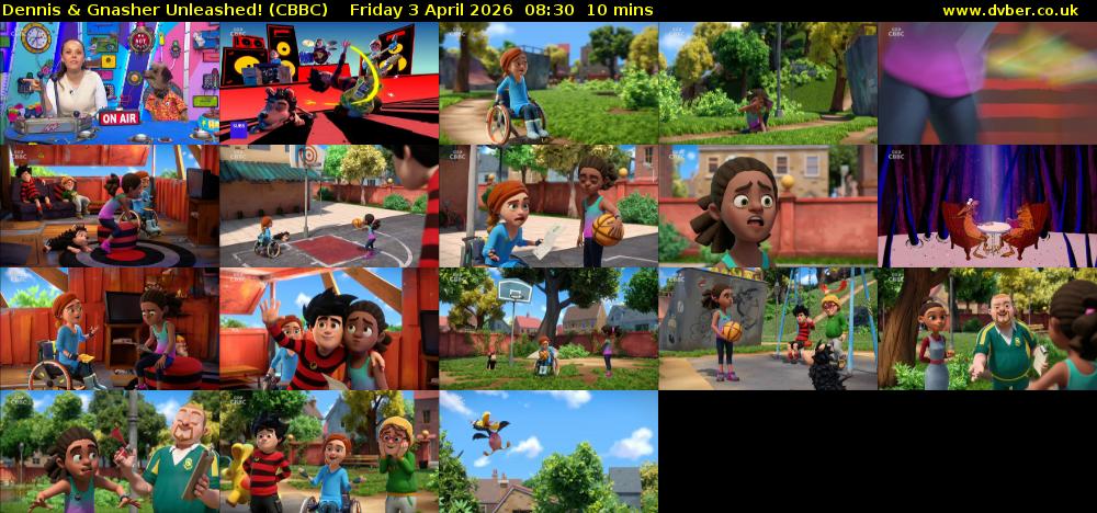 Dennis & Gnasher Unleashed! (CBBC) Friday 3 April 2026 08:30 - 08:40