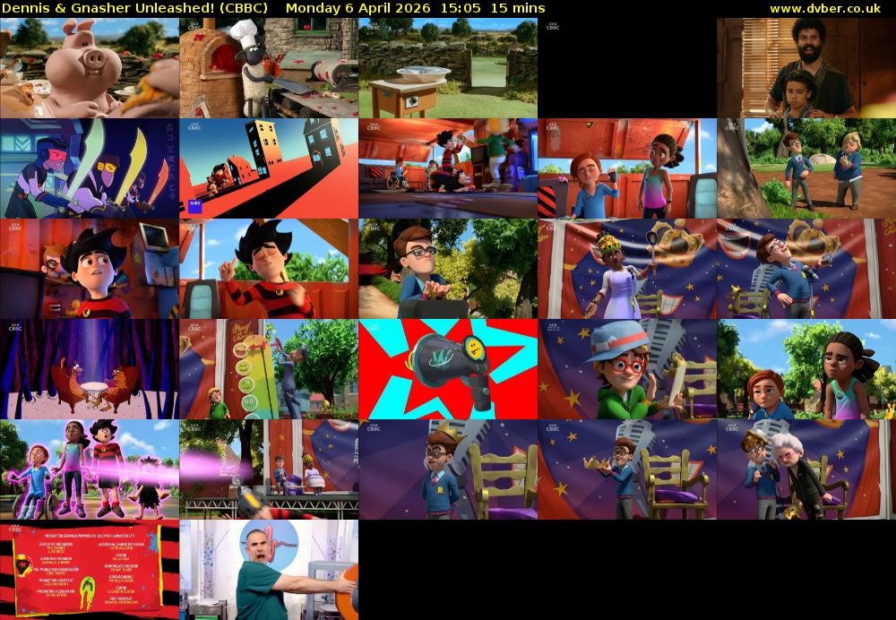 Dennis & Gnasher Unleashed! (CBBC) Monday 6 April 2026 15:05 - 15:20