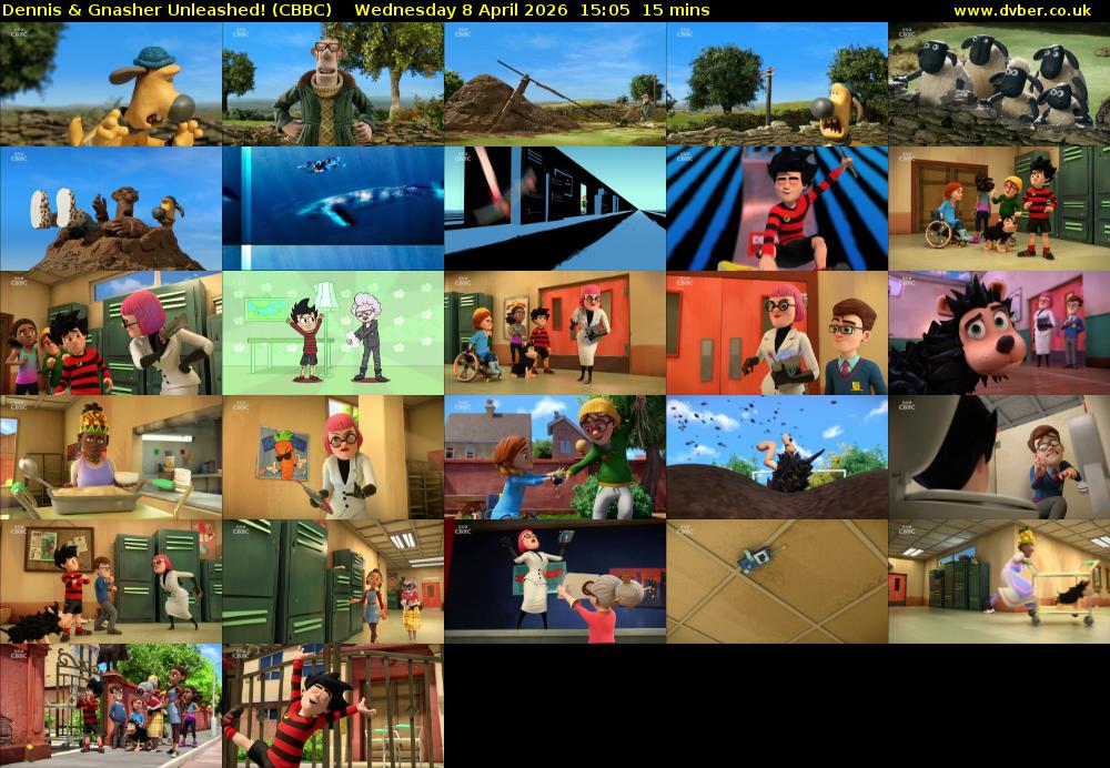 Dennis & Gnasher Unleashed! (CBBC) Wednesday 8 April 2026 15:05 - 15:20