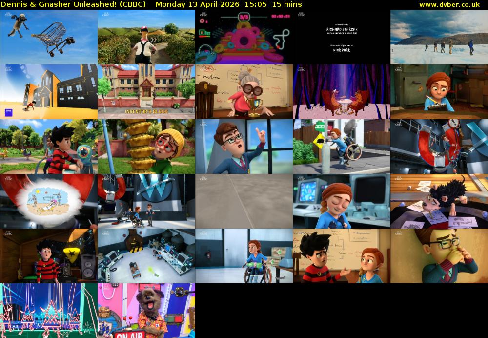 Dennis & Gnasher Unleashed! (CBBC) Monday 13 April 2026 15:05 - 15:20