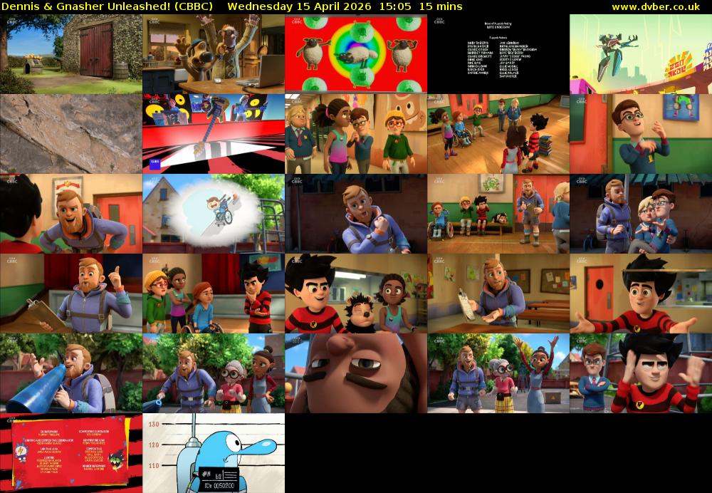 Dennis & Gnasher Unleashed! (CBBC) Wednesday 15 April 2026 15:05 - 15:20