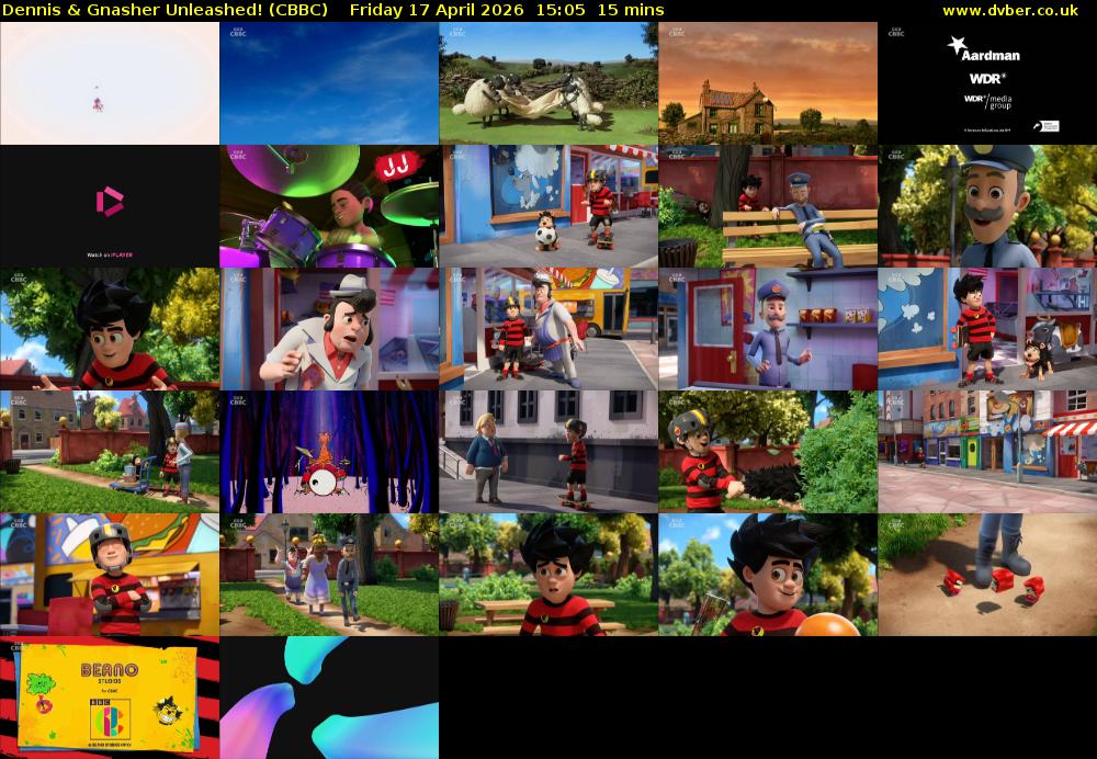 Dennis & Gnasher Unleashed! (CBBC) Friday 17 April 2026 15:05 - 15:20