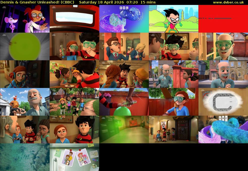 Dennis & Gnasher Unleashed! (CBBC) Saturday 18 April 2026 07:20 - 07:35