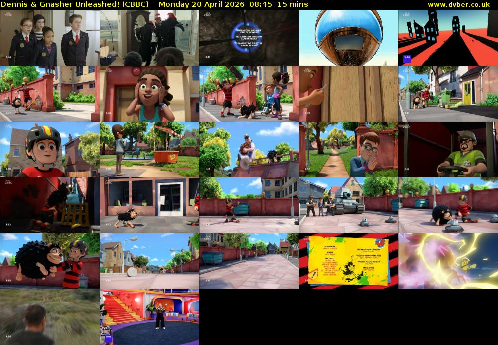 Dennis & Gnasher Unleashed! (CBBC) Monday 20 April 2026 08:45 - 09:00