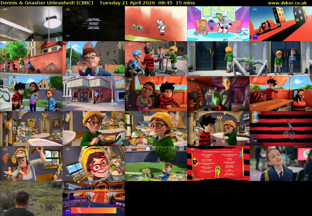 Dennis & Gnasher Unleashed! (CBBC) Tuesday 21 April 2026 08:45 - 09:00