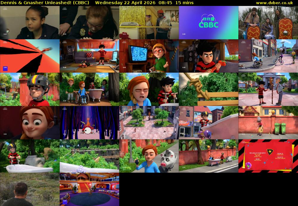 Dennis & Gnasher Unleashed! (CBBC) Wednesday 22 April 2026 08:45 - 09:00