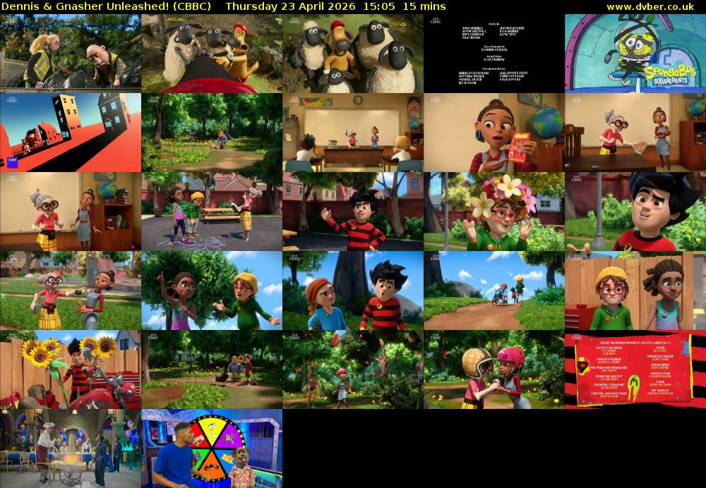 Dennis & Gnasher Unleashed! (CBBC) Thursday 23 April 2026 15:05 - 15:20