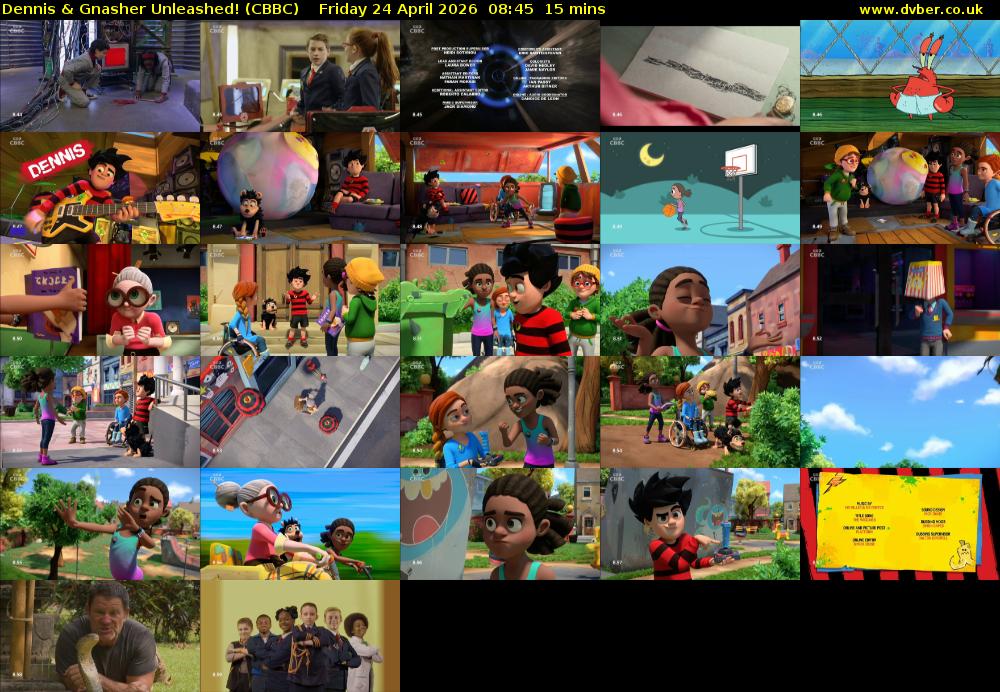 Dennis & Gnasher Unleashed! (CBBC) Friday 24 April 2026 08:45 - 09:00