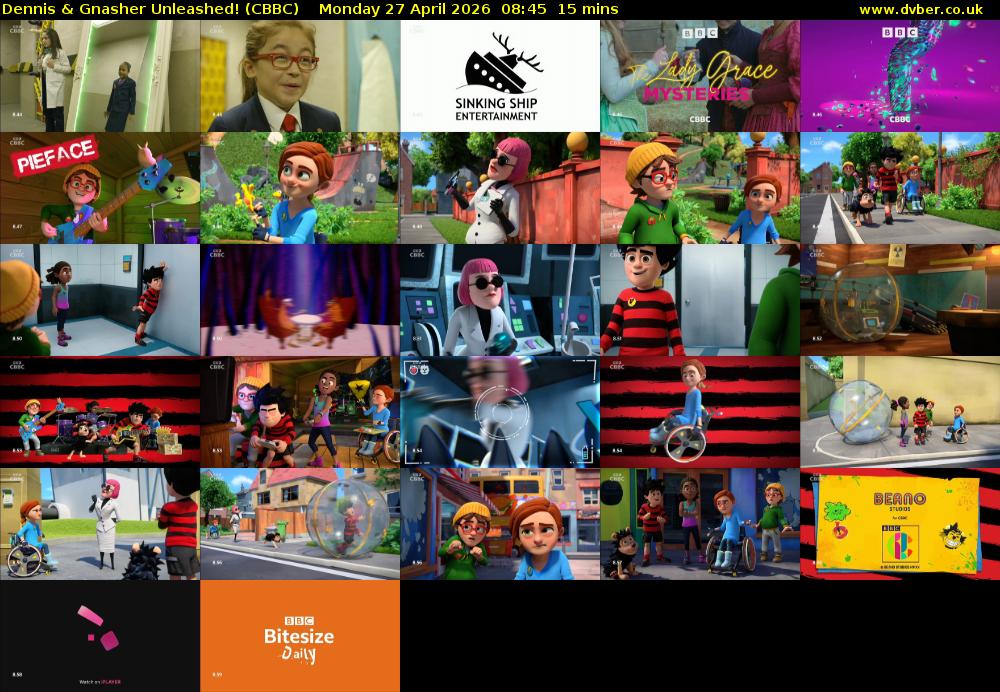 Dennis & Gnasher Unleashed! (CBBC) Monday 27 April 2026 08:45 - 09:00