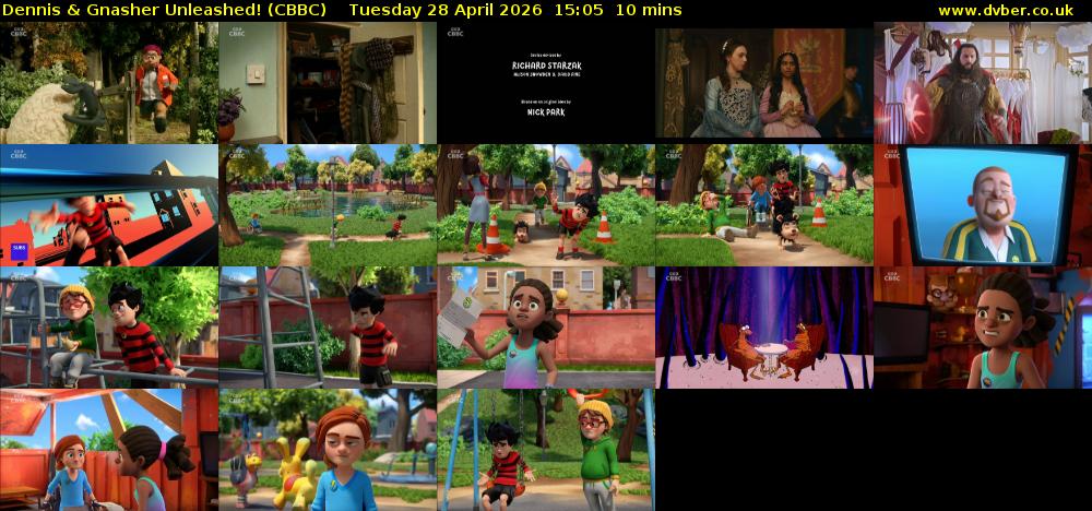 Dennis & Gnasher Unleashed! (CBBC) Tuesday 28 April 2026 15:05 - 15:15