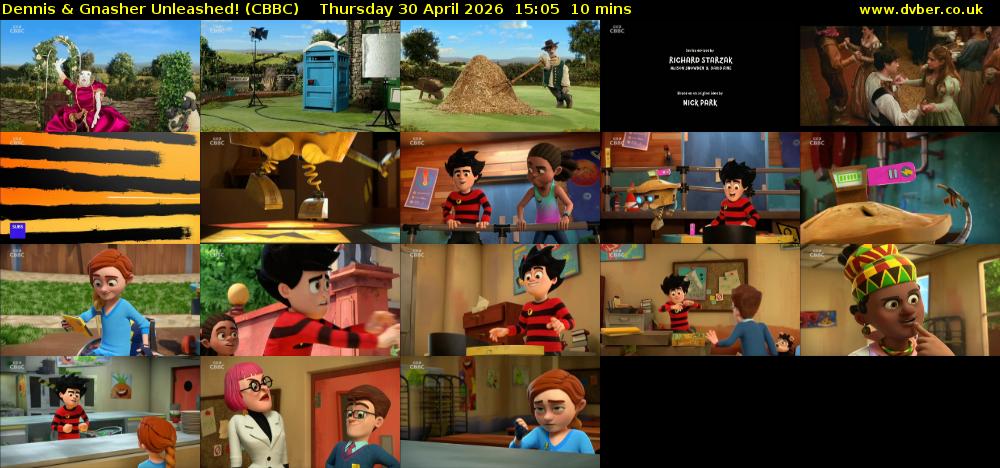 Dennis & Gnasher Unleashed! (CBBC) Thursday 30 April 2026 15:05 - 15:15