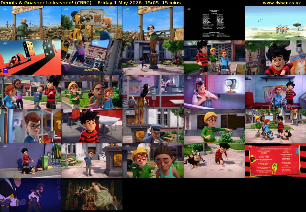 Dennis & Gnasher Unleashed! (CBBC) Friday 1 May 2026 15:05 - 15:20