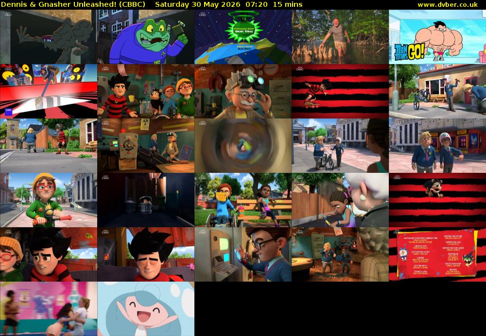 Dennis & Gnasher Unleashed! (CBBC) Saturday 30 May 2026 07:20 - 07:35