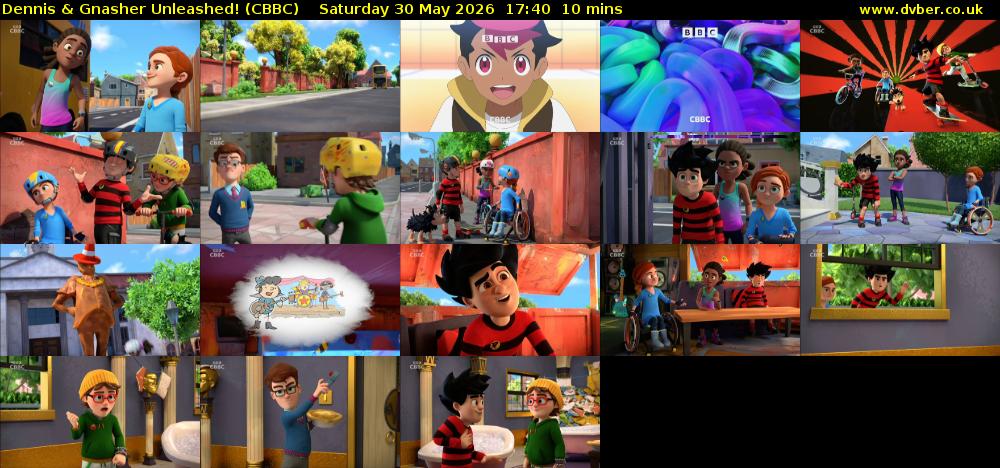 Dennis & Gnasher Unleashed! (CBBC) Saturday 30 May 2026 17:40 - 17:50
