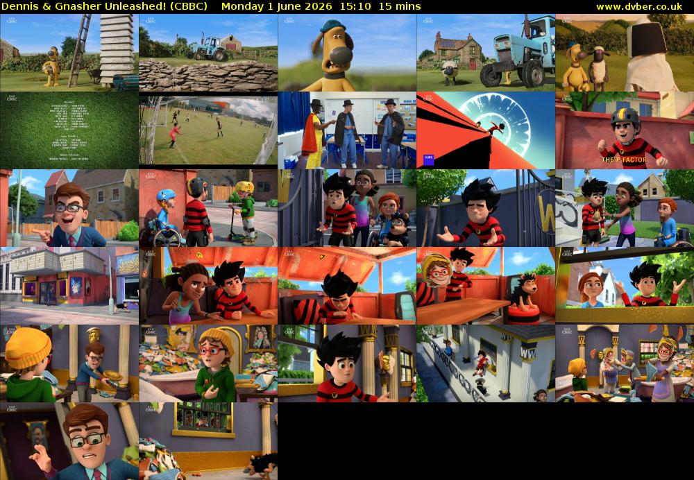 Dennis & Gnasher Unleashed! (CBBC) Monday 1 June 2026 15:10 - 15:25