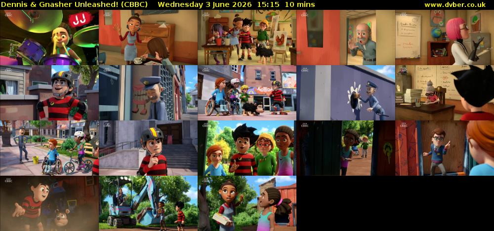 Dennis & Gnasher Unleashed! (CBBC) Wednesday 3 June 2026 15:15 - 15:25