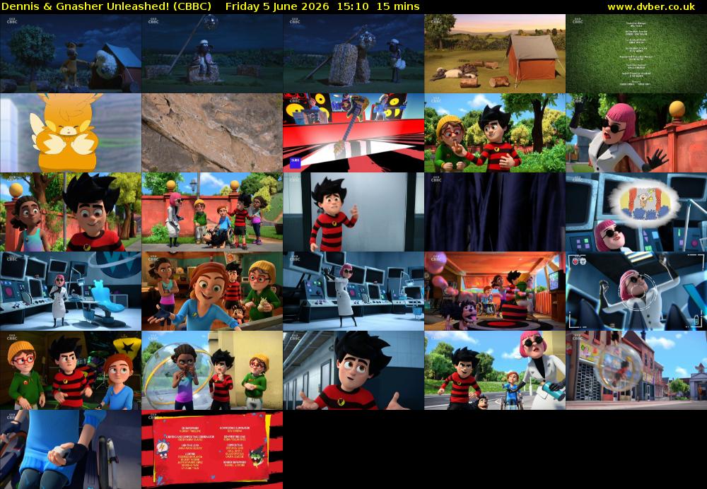 Dennis & Gnasher Unleashed! (CBBC) Friday 5 June 2026 15:10 - 15:25