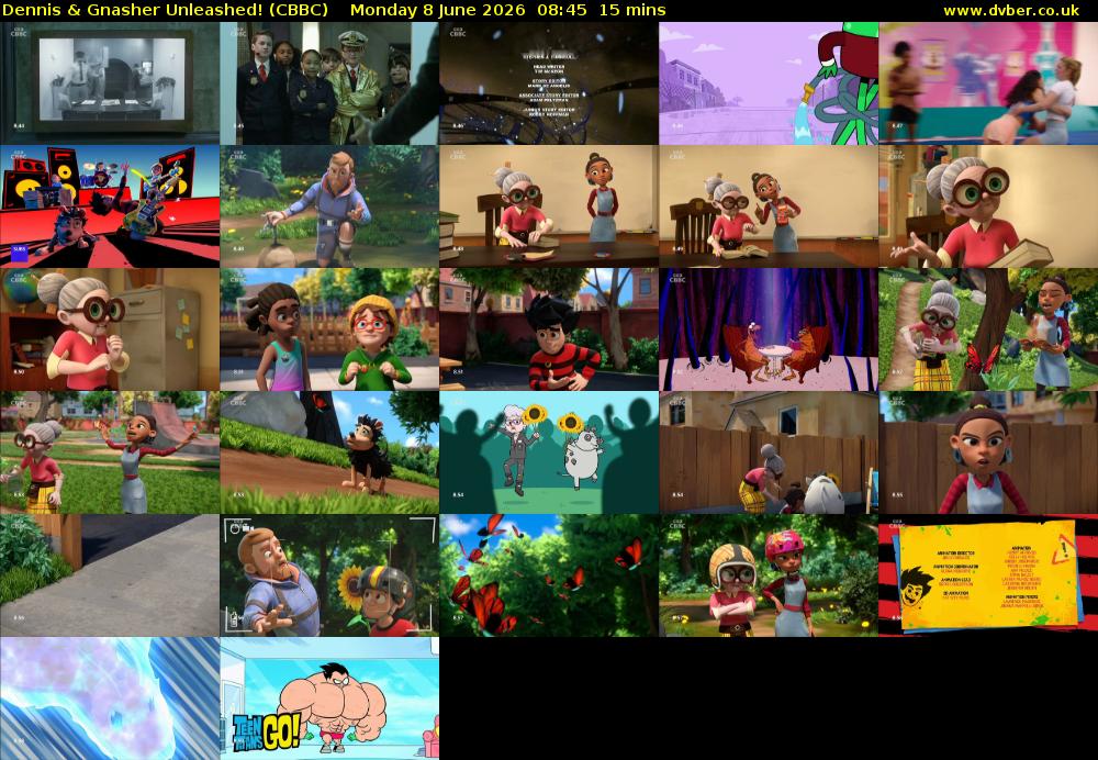 Dennis & Gnasher Unleashed! (CBBC) Monday 8 June 2026 08:45 - 09:00