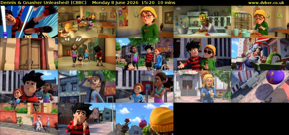 Dennis & Gnasher Unleashed! (CBBC) Monday 8 June 2026 15:20 - 15:30