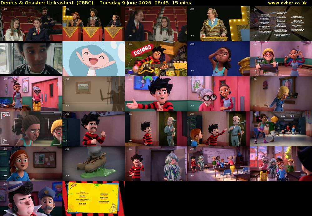 Dennis & Gnasher Unleashed! (CBBC) Tuesday 9 June 2026 08:45 - 09:00