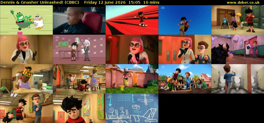 Dennis & Gnasher Unleashed! (CBBC) Friday 12 June 2026 15:05 - 15:15