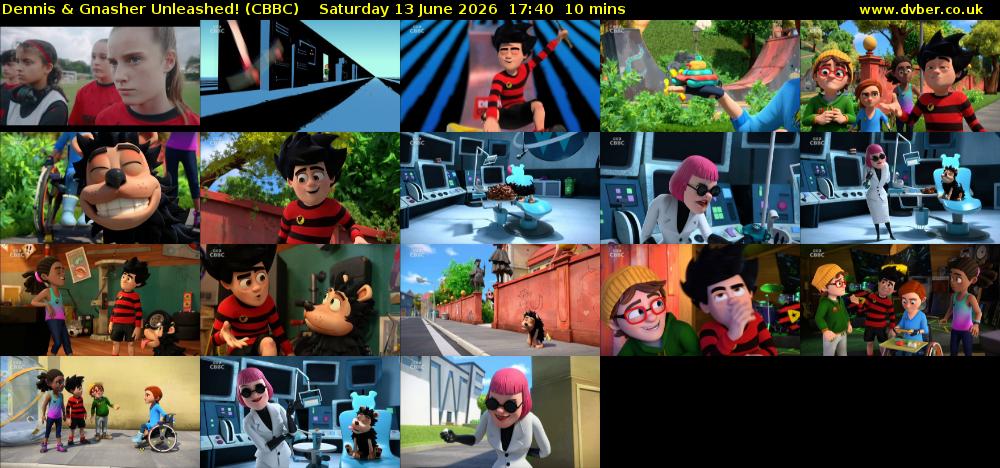Dennis & Gnasher Unleashed! (CBBC) Saturday 13 June 2026 17:40 - 17:50