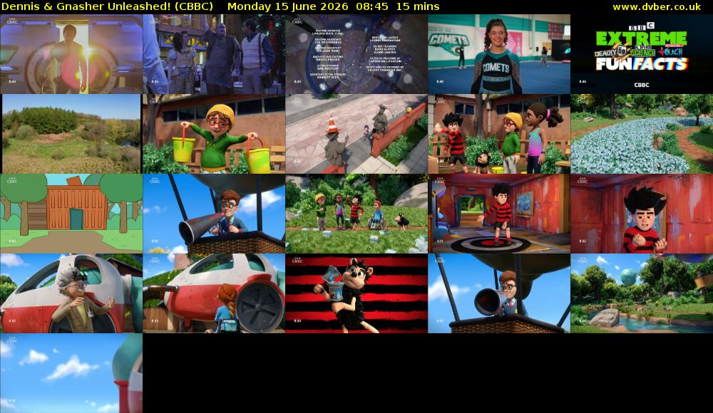 Dennis & Gnasher Unleashed! (CBBC) Monday 15 June 2026 08:45 - 09:00
